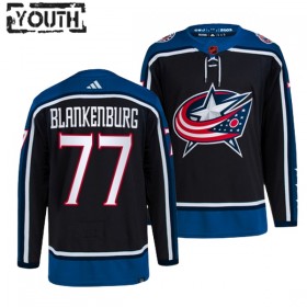 Columbus Blue Jackets Trikot Nick Blankenburg 77 Adidas 2022-23 Schwarz Reverse Retro 2.0 Authentic - Kinder